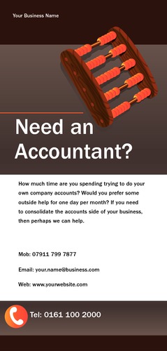 Accountants 1/3rd A4 Leaflets by Mr Neil Watson 