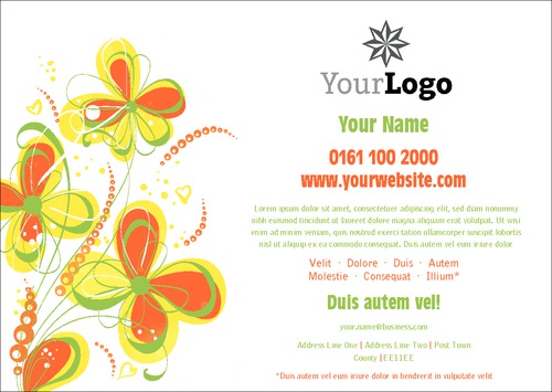 Florist A5 Leaflets by Mac Poustchi 