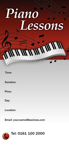 Music Teachers 1/3rd A4 Leaflets by Mr Neil Watson 