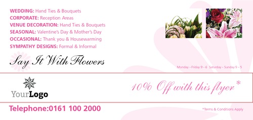 Florist 1/3rd A4 Leaflets by Peter Stewart 