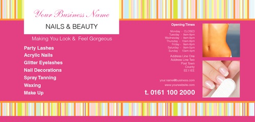 Beauty Salon 1/3rd A4 Leaflets by Peter Stewart 