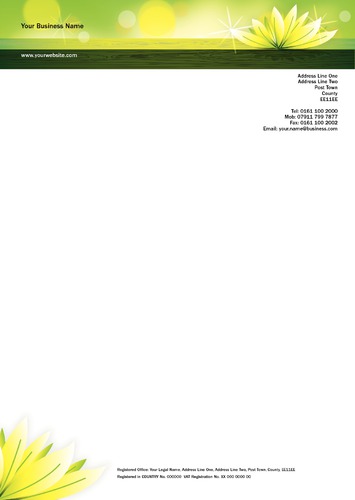 Beauty Salon A4 Stationery by Mr Neil Watson 
