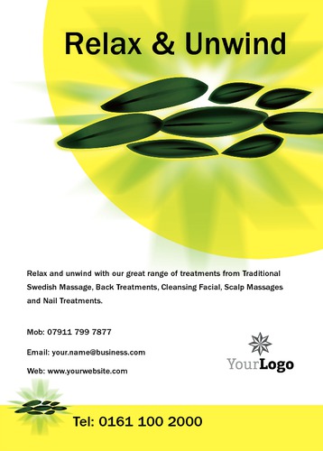 Beauty Salon A6 Leaflets by Mr Neil Watson 
