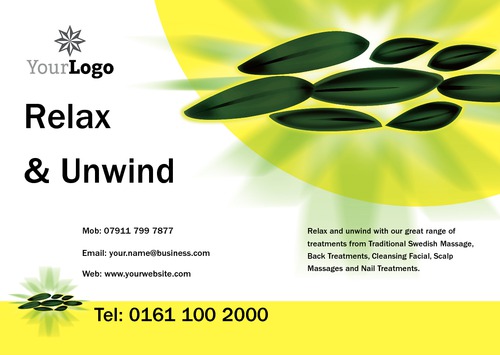 Beauty Salon A5 Flyers by Mr Neil Watson 