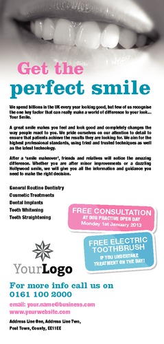 Dentists 1/3rd A4 Leaflets by Paul Wongsam 