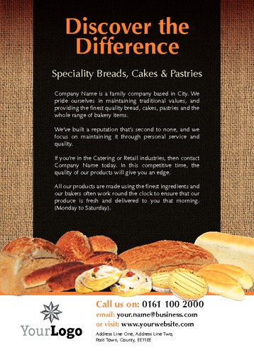 Bakery A6 Leaflets by Paul Wongsam 