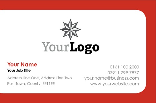 Business Card Modern Curve Collection by Luke Peek 
