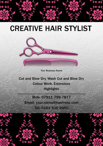 Hair A5 Flyers by Mr Neil Watson 