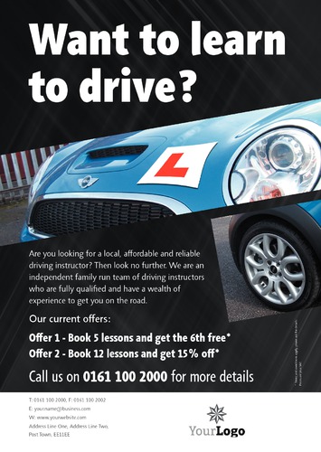 Learning To Drive A4 Posters by SC Creative 