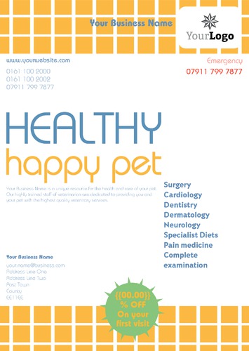 Pet Care A4 Leaflets by TemplateCloud Team