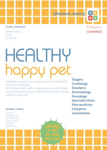 Pet Care A6 Leaflets by TemplateCloud Team