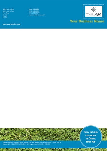 Dog Care A4 Stationery by C V 
