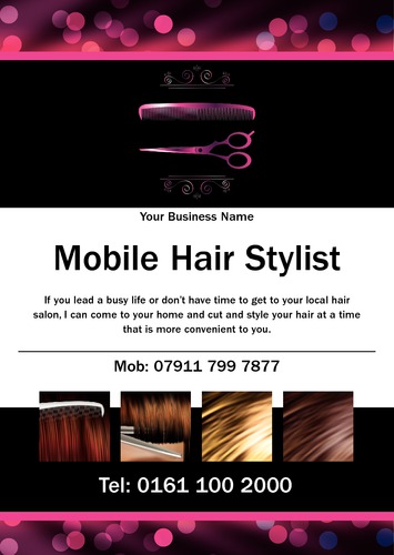 Hair A5 Flyers by Mr Neil Watson 