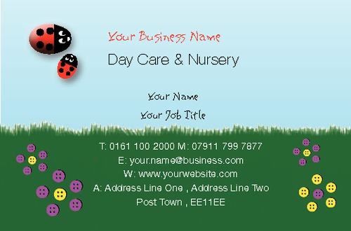 Nursery Business Card  by Miss Laura Marples 