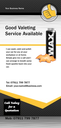 Car Wash 1/3rd A4 Leaflets by Mr Neil Watson 