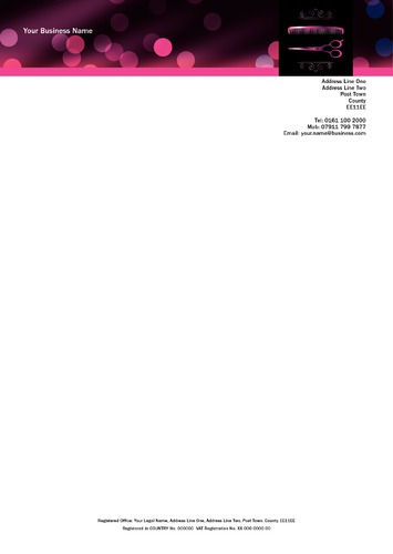 Hair A4 Stationery by Mr Neil Watson 