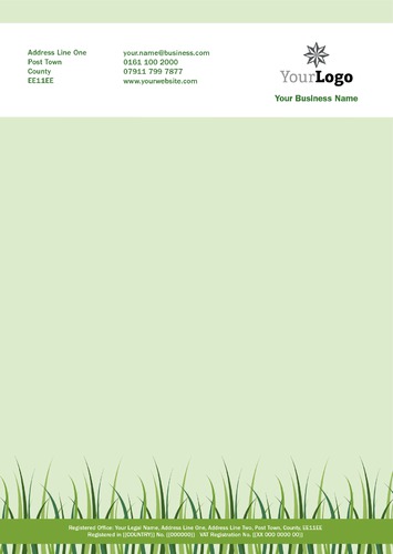 Garden Maintenance A4 Stationery by Rebecca Doherty 