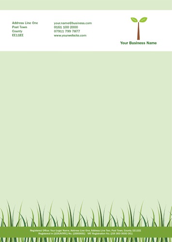 Garden Maintenance A4 Stationery by Rebecca Doherty 