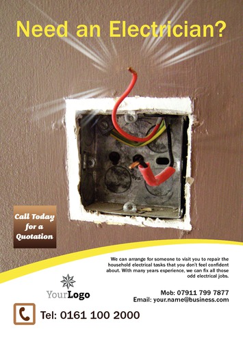 Electrician A5 Leaflets by Mr Neil Watson 