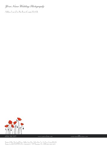 Photographer A4 Stationery by C V 