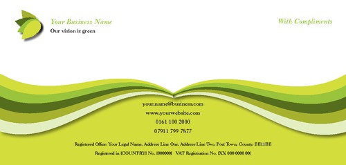 Garden Maintenance 1/3rd A4 Compliment Slips by Miss Laura Marples 