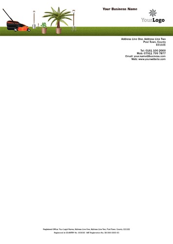 Garden Maintenance A4 Stationery by Mr Neil Watson 