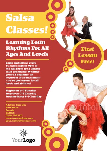 Dance A4 Leaflets by Rebecca Doherty 