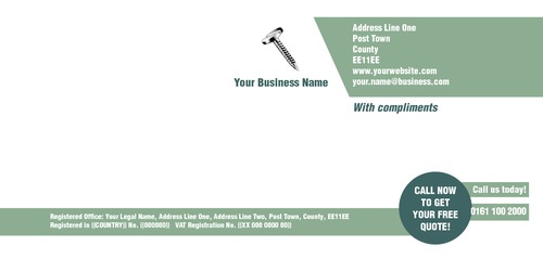 Builders 1/3rd A4 Compliment Slips by Rebecca Doherty 