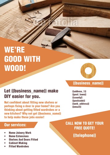 Home Improvement A4 Leaflets by Rebecca Doherty 