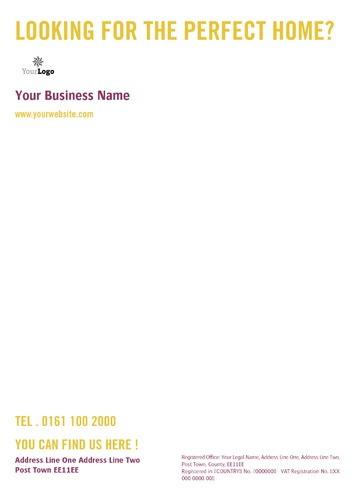 Estate Agents A4 Stationery by C V 