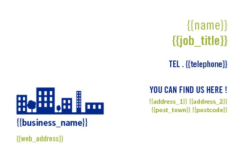 Estate Agents Business Card  by C V 