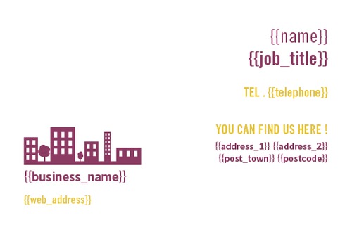 Estate Agents Business Card  by C V 