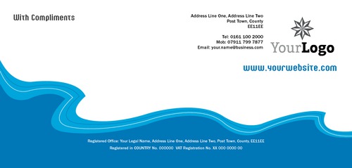 Sea Cruise 1/3rd A4 Compliment Slips by Mr Neil Watson 