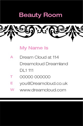 Hair Business Card  by Miss Laura Marples 