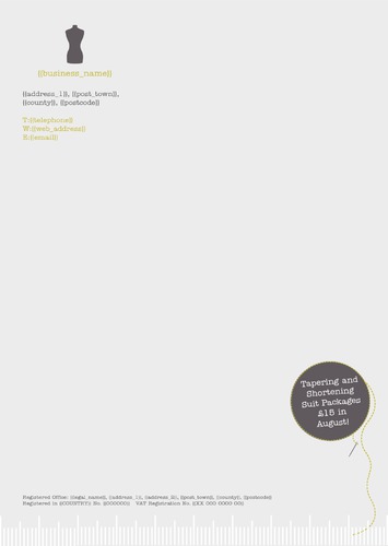 Seamstress A4 Stationery by Rebecca Doherty 