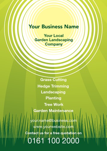Garden Maintenance A5 Leaflets by Peter Stewart 