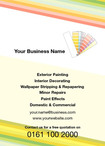 Painters and Decorators A6 Leaflets by Peter Stewart 