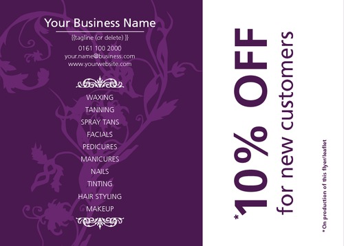 Hair A6 Leaflets by Mr Aaron Staple 