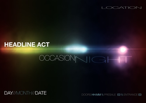 Music A3 Leaflets by Kevin Walls 