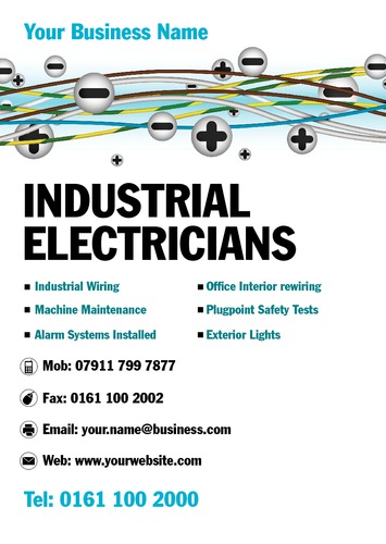 Electrician A5 Leaflets by Mr Neil Watson 