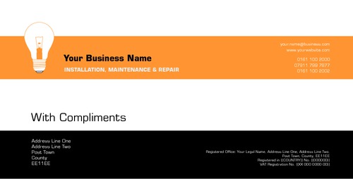 Electrician 1/3rd A4 Stationery by Peter Stewart 