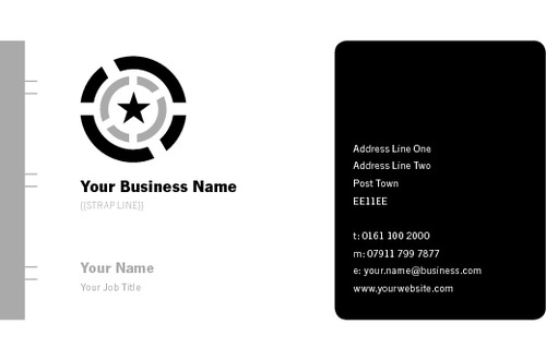 Business Card Star Stationery Black Collection by Paul Wongsam 