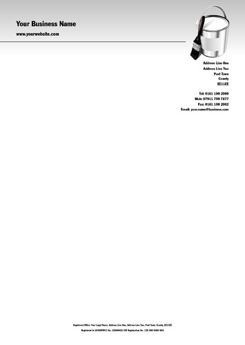 Painters and Decorators A4 Stationery by Mr Neil Watson 