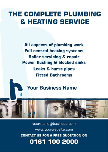 Plumbers A5 Leaflets by Peter Stewart 