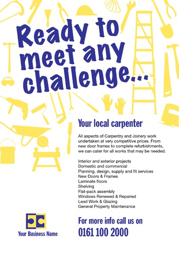 Carpenters A4 Leaflets by Paul Wongsam 