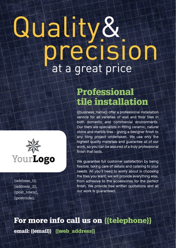 Tilers A5 Leaflets by Paul Wongsam 