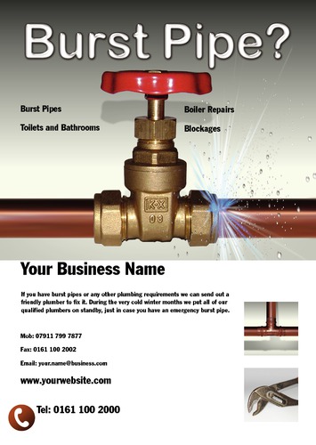 Plumbers A5 Leaflets by Mr Neil Watson 