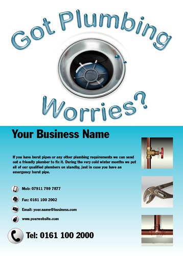 Plumbers A6 Leaflets by Mr Neil Watson 