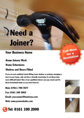Joiners A6 Leaflets by Mr Neil Watson 