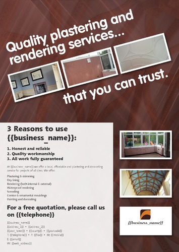 Decorating A4 Leaflets by SC Creative 